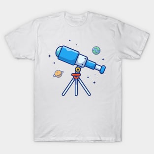 Telescope space cartoon T-Shirt